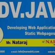 Developing Web Applications Having Static Webpages Advanced Java Tutorial Mr Nataraj