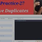 Coding Practice 27 Remove Duplicates NxtWave Ccbp Nxtwave Ccbp4 Python Idp