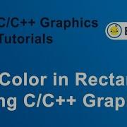 How To Fill Color In Rectangle Using C C Graphics Graphics In C C