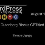 Gutenberg Blocks CPTified