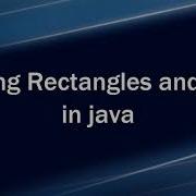 Drawing Rectangle And Oval In Java