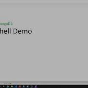 MongoDB Shell Demo