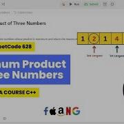 Maximum Product Of Three Numbers LeetCode 628 Top Placement Question Optimal Solution C