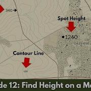 How To Find Height On A Map Grade 10 12 Geography Spot Heights Trig Beacons Contour Lines