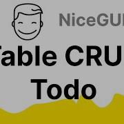 NiceGui Tutorial DataTable Crud Todo