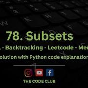 Subsets DSA In Python Backtracking Solution To Leetcode Medium Problem Using Recursion