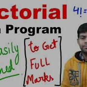 Factorial Of A Number Easy Explanation Java Program ICSE Computer