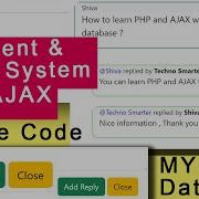Comment System In PHP AJAX With MYSQL Database Source Code