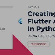 How To Create Flutter Apps In Python Using Flet Library Text And Page Tutorial 1