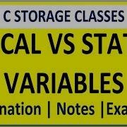 LOCAL VARIABLE VS STATIC VARIABLE IN C PROGRAMMING DIFFERENCE BETWEEN LOCAL AND STATIC VARIABLES