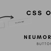 Neumorphism UI Button Pure CSS 3 Tutorial