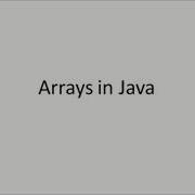 Arrays In Java In Gujarati Language