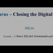 Lesson 3 Basic SQLite Commands Part 1