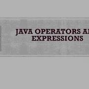Java Operators And Expressions