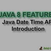 Java Date Time API Introduction Tutorial Java 8 Features