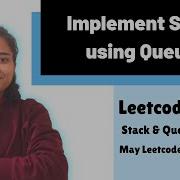 Реализация стека с использованием очередей Leetcode 225 Стек Очереди День 5