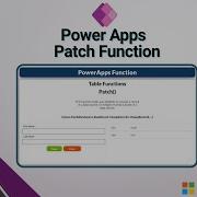 Функция PATCH в Power Apps объяснение Создание обновление и сохранение данных