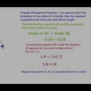 Dynamic Proof Of Triangle Mid Segment Theorem