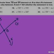 Determine Whether The Statements Are True Or False Given Two Intersecting Lines