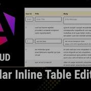 Inline Table Editing In Angular Angular CRUD With Table