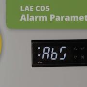 Setting Alarm Parameters On LAE CD5 Digital Controller