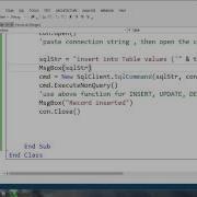 Database Connectivity Of Visual Basic 2012 With SQLServer Part 7