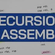 How Recursion Works In Assembly Machine Code Programming Fundamentals
