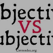 Objective Vs Subjective Philosophical Distinction