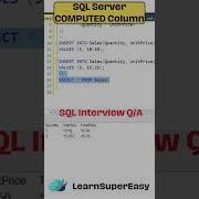SQL Server COMPUTED Column Calculated Column In SQL Server