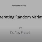 Generating Random Variates 1