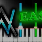 ALAN WALKER FADED Easy Piano Tutorial