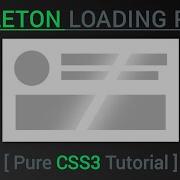 CSS3 SKELETON Page Loading Animation Skeleton Web Page Animation Html CSS