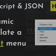 Dynamic Drop Down Select Menus With JavaScript And JSON