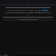 Byte Array Signature Converter Demonstration