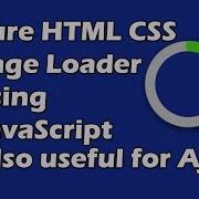 Pure HTML CSS Page Loader Or Spinner