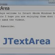 JTextArea In Windows Builder Java Intact Abode