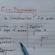 Constructor And Destructor In C Constructor And Destructor In Hindi Constructor In C