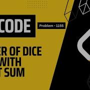 Number Of Dice Rolls With Target Sum 26 Dec POTD Leetcode POTD
