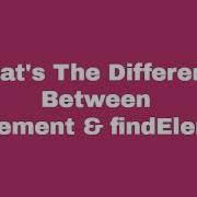 Difference Between Selenium FindElement And FindElements Video 73