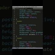 Glowing Gradient Loader Ring Animation Shorts Css Html