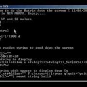 Matrix Screen Saver Written In MSM Mumps Programming Language And Elton John Music Avi