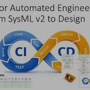 CI CD для автоматизированного проектирования от SysML V2 до этапа проектирования