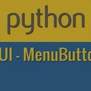 Python 34 GUI MenuButton
