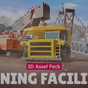 Mining Facility 3D Low Poly Asset Pack For Games