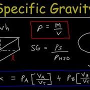 Specific Gravity And Density Of Mixtures Fluids Physics Problems