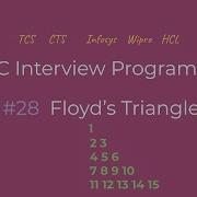 Floyd S Triangle Tamil C Interview Programs Logic First Tamil