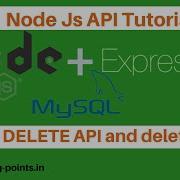 Node Js API Tutorial DELETE API Delete Record In MySQL Database API With Express Node JS