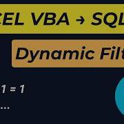 Build Dynamic SQL Filters From Excel With VBA