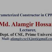 OOP C 08 Parameterized Constructor With Proper Description In Bangla Using Example