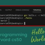 How To Run Hello World In C Program In VSCode Using CS50 Library